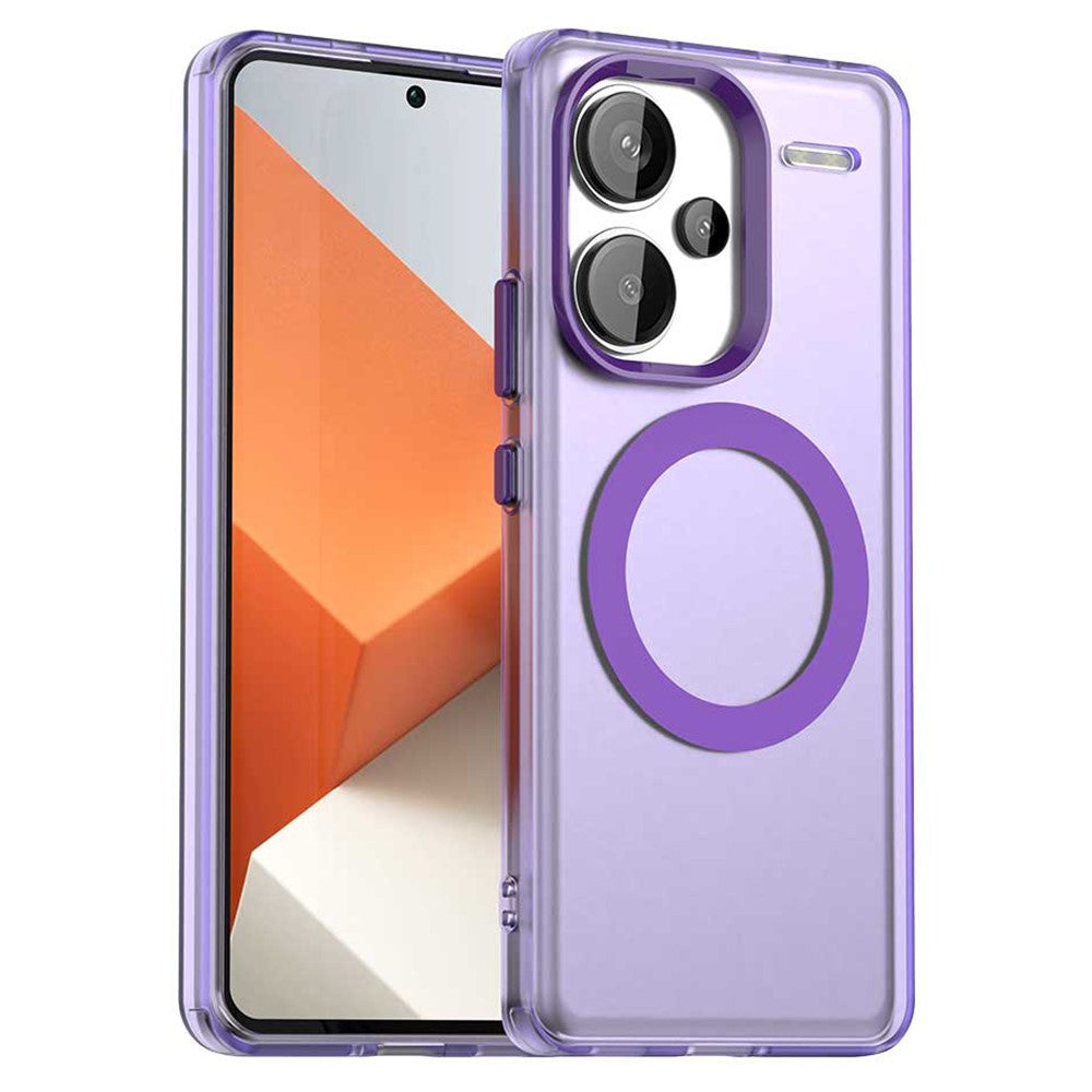 For Xiaomi Redmi Note 13 Pro+ 5G Magnetic Case PC+TPU+PET Anti-Drop Phone Cover