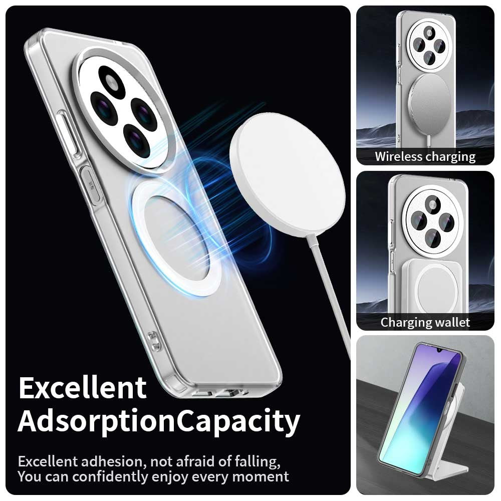For Xiaomi Poco C75 4G / Redmi 14R 5G / 14C 4G Case Magnetic Case PC+TPU+PET Anti-Drop Phone Cover