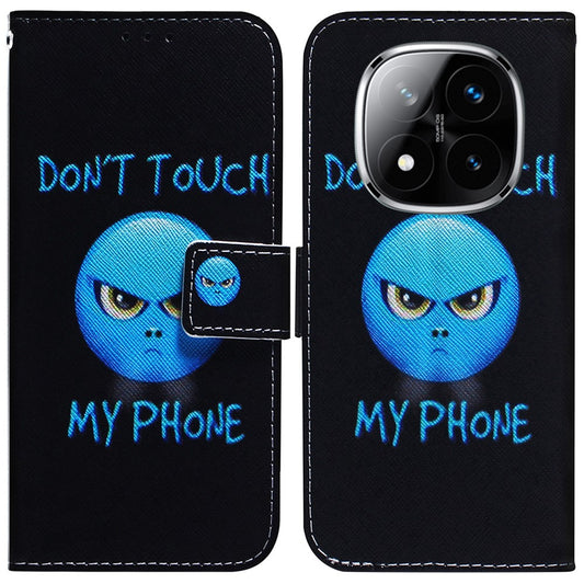 Xiaomi Redmi Note 14 Pro 5G / Xiaomi Poco X7 5G Wallet-Handyhülle – Poco X7 5G Musterdruck Leder