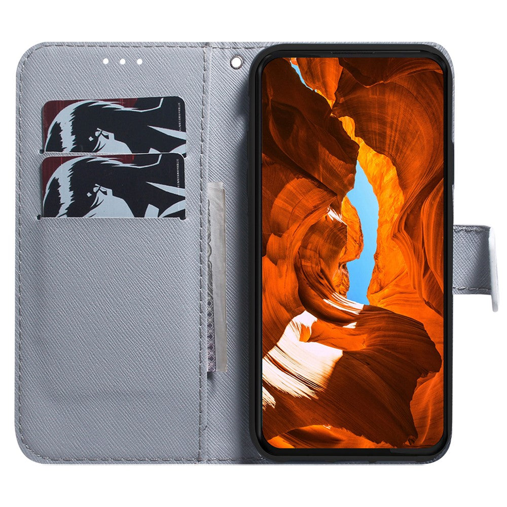 For Xiaomi Redmi Note 14 Pro 5G / Poco X7 5G Wallet Case Pattern Print Leather Phone Cover