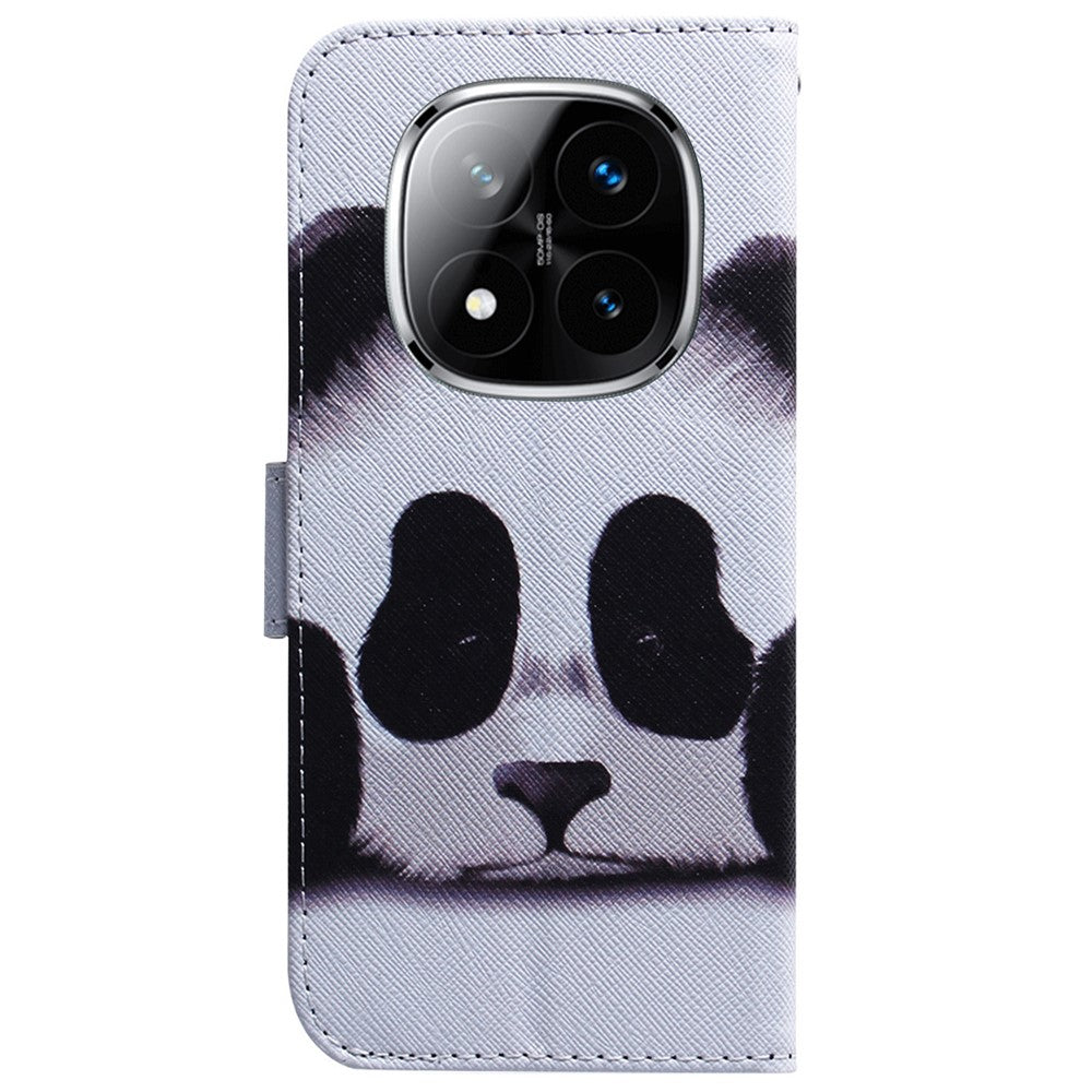 For Xiaomi Redmi Note 14 Pro 5G / Poco X7 5G Wallet Case Pattern Print Leather Phone Cover