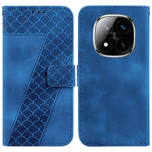 Xiaomi Redmi Note 14 Pro 5G / Xiaomi Poco X7 5G Handyhülle – Poco X7 5G Standgehäuse 7-förmiges Muster-Aufdruck-Leder