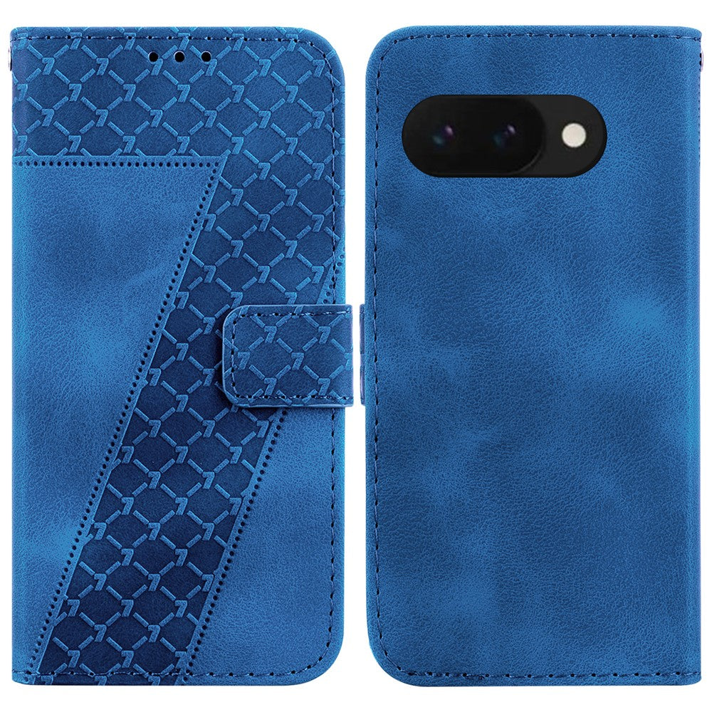 Pixel 9a Leder-Wallet-Hülle – Mit Prägung & Ständer