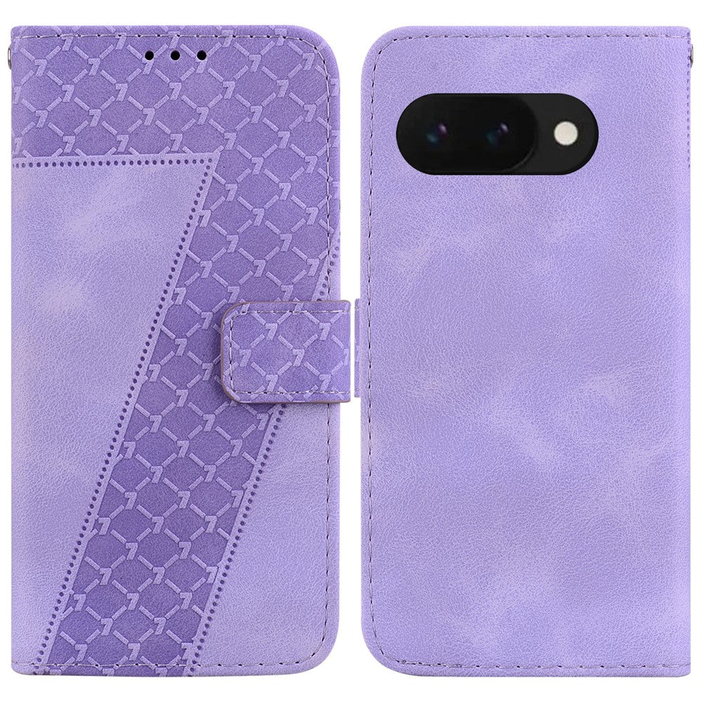 Pixel 9a Leder-Wallet-Hülle – Mit Prägung & Ständer