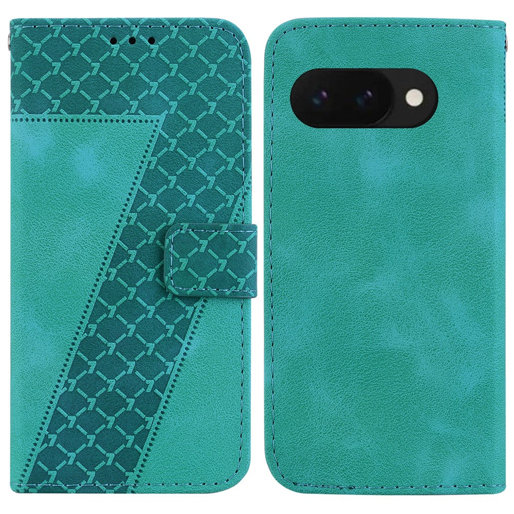 Pixel 9a Leder-Wallet-Hülle – Mit Prägung & Ständer