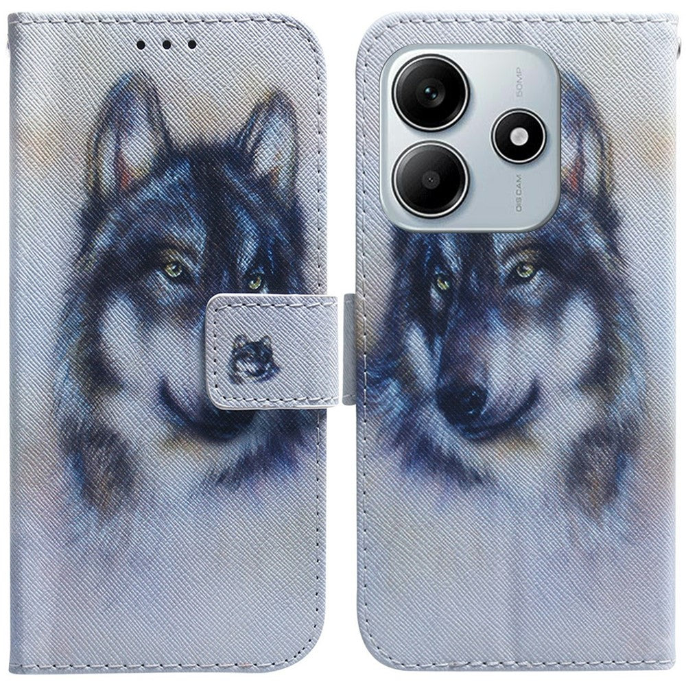 For Xiaomi Redmi Note 14 5G Wallet Case Pattern Print Leather Phone Cover