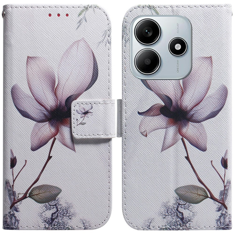 For Xiaomi Redmi Note 14 5G Wallet Case Pattern Print Leather Phone Cover