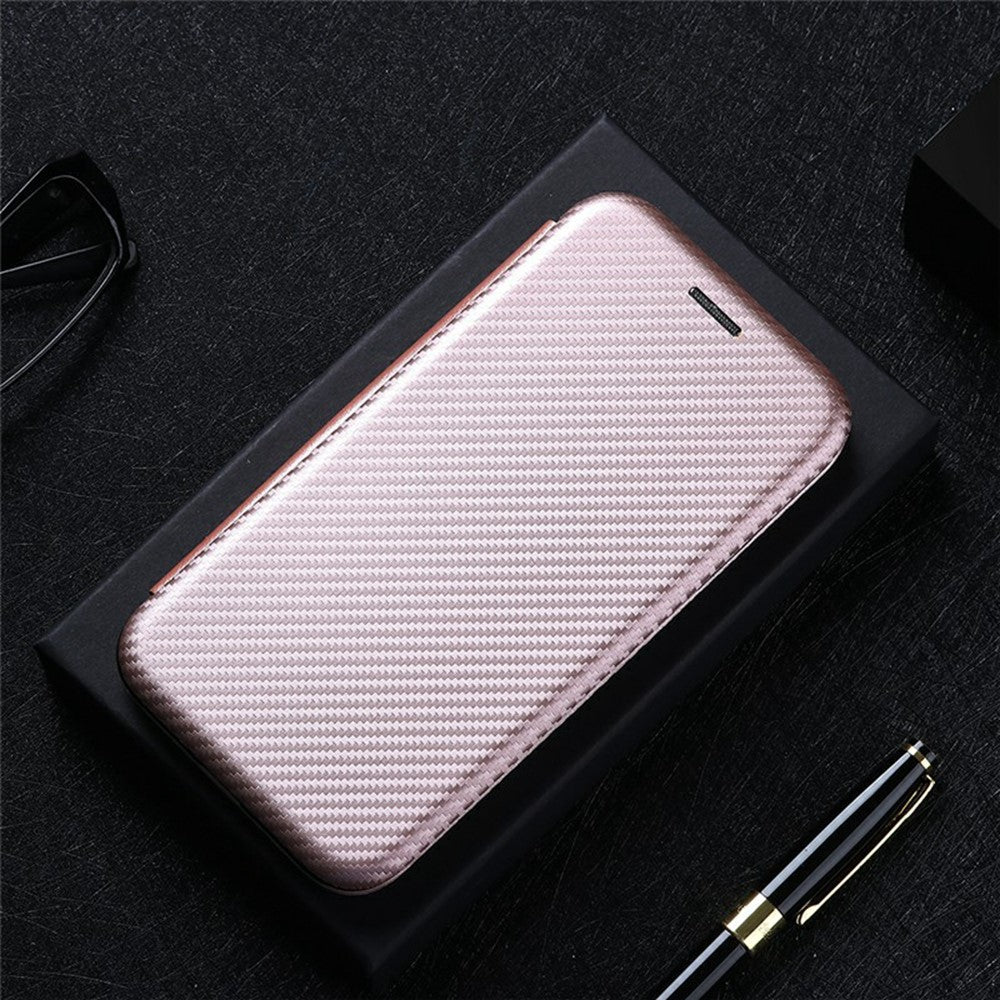 For Xiaomi Redmi Note 14 5G Case Carbon Fiber Texture Drop-Proof PU Leather Phone Cover