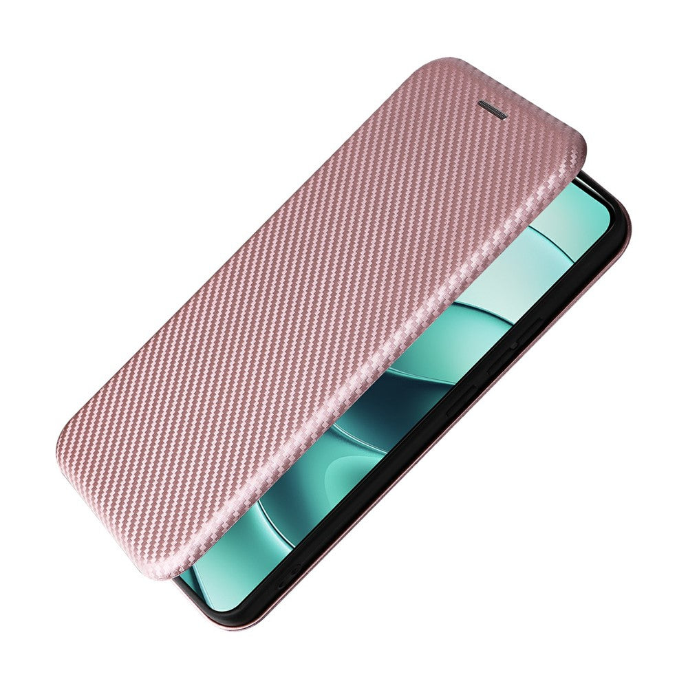 For Xiaomi Redmi Note 14 5G Case Carbon Fiber Texture Drop-Proof PU Leather Phone Cover