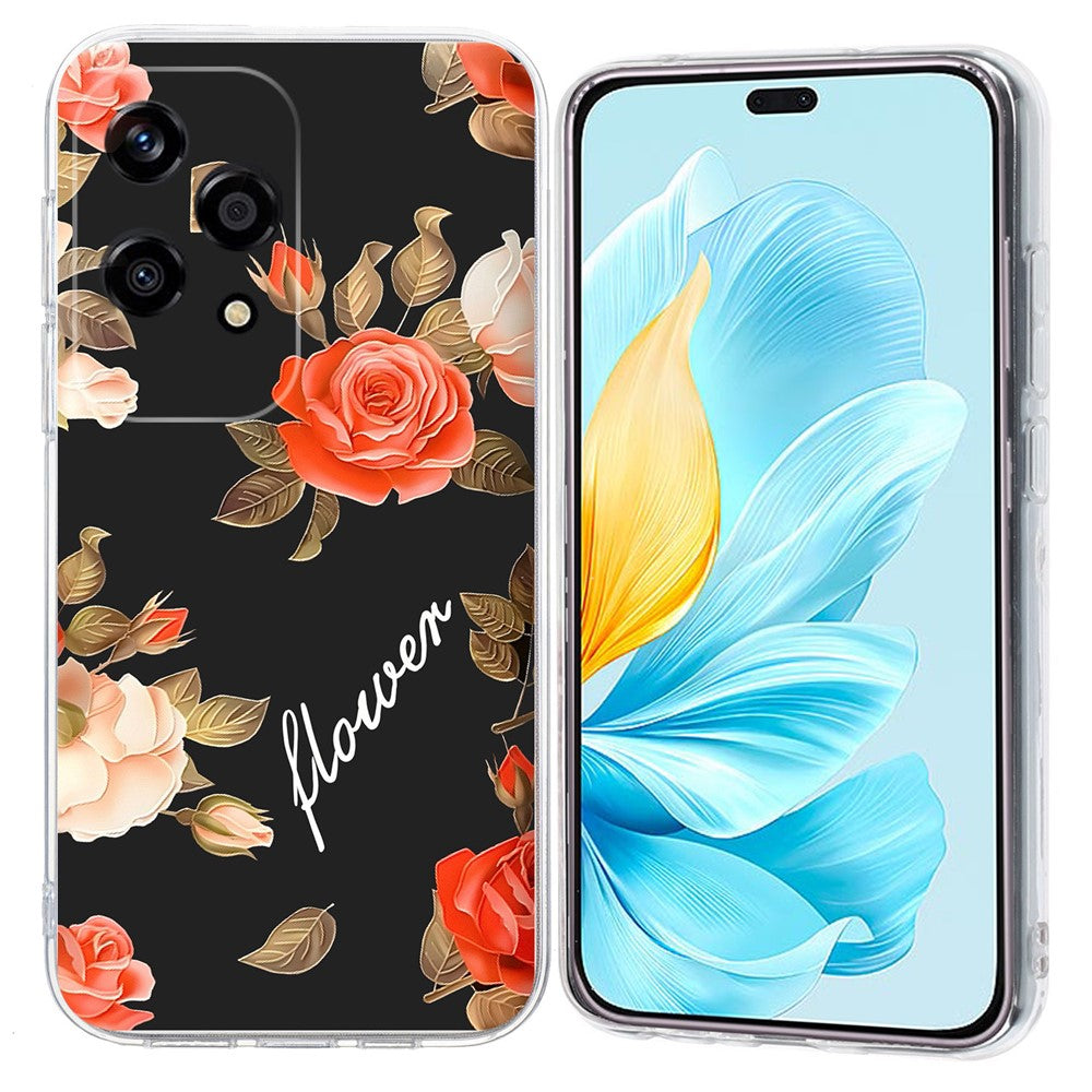 For Honor 200 Lite Case Pattern Printing Shockproof Soft TPU Phone Cover