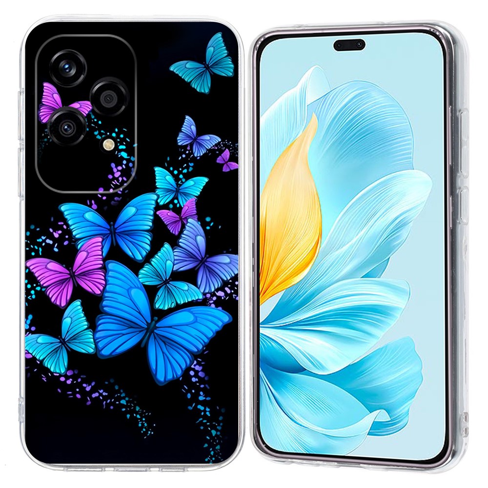 For Honor 200 Lite Case Pattern Printing Shockproof Soft TPU Phone Cover