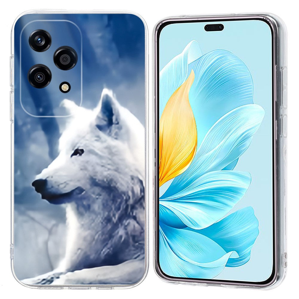 For Honor 200 Lite Case Pattern Printing Shockproof Soft TPU Phone Cover