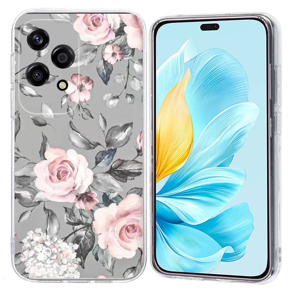 For Honor 200 Lite Case Pattern Printing Shockproof Soft TPU Phone Cover