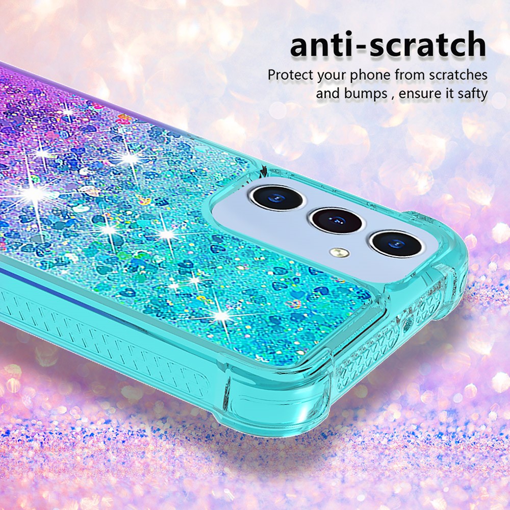 Galaxy A16 4G/5G Glitter-Hülle – Farbverlauf mit funkelndem Puder