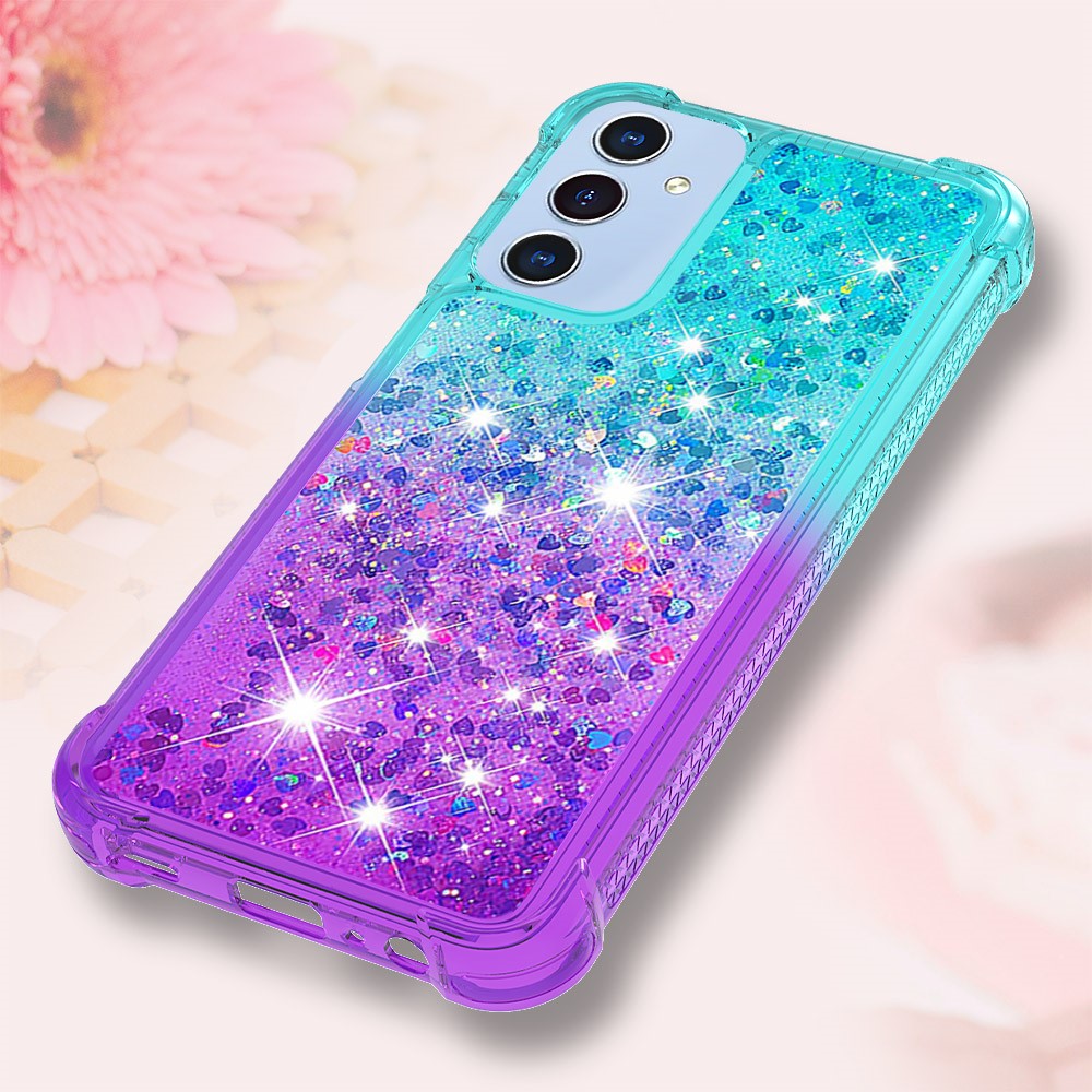 Galaxy A16 4G/5G Glitter-Hülle – Farbverlauf mit funkelndem Puder