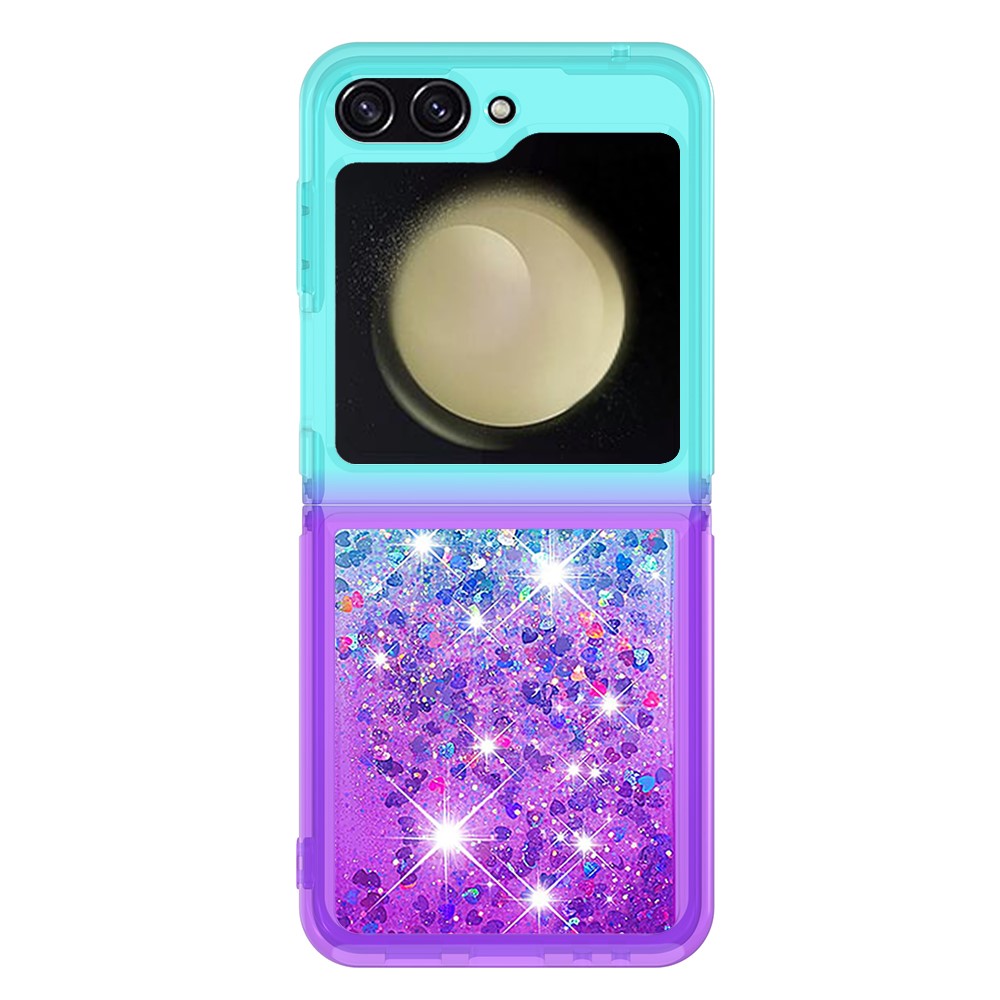 Galaxy Z Flip7 FE 5G / Z Flip6 5G Glitter-Hülle – Farbverlauf mit funkelndem Puder