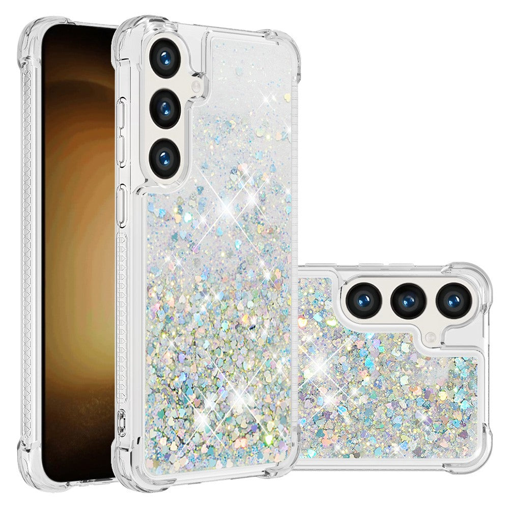 Galaxy S24 FE Glitzer-Hülle – Stoßfest & mit Treibsand