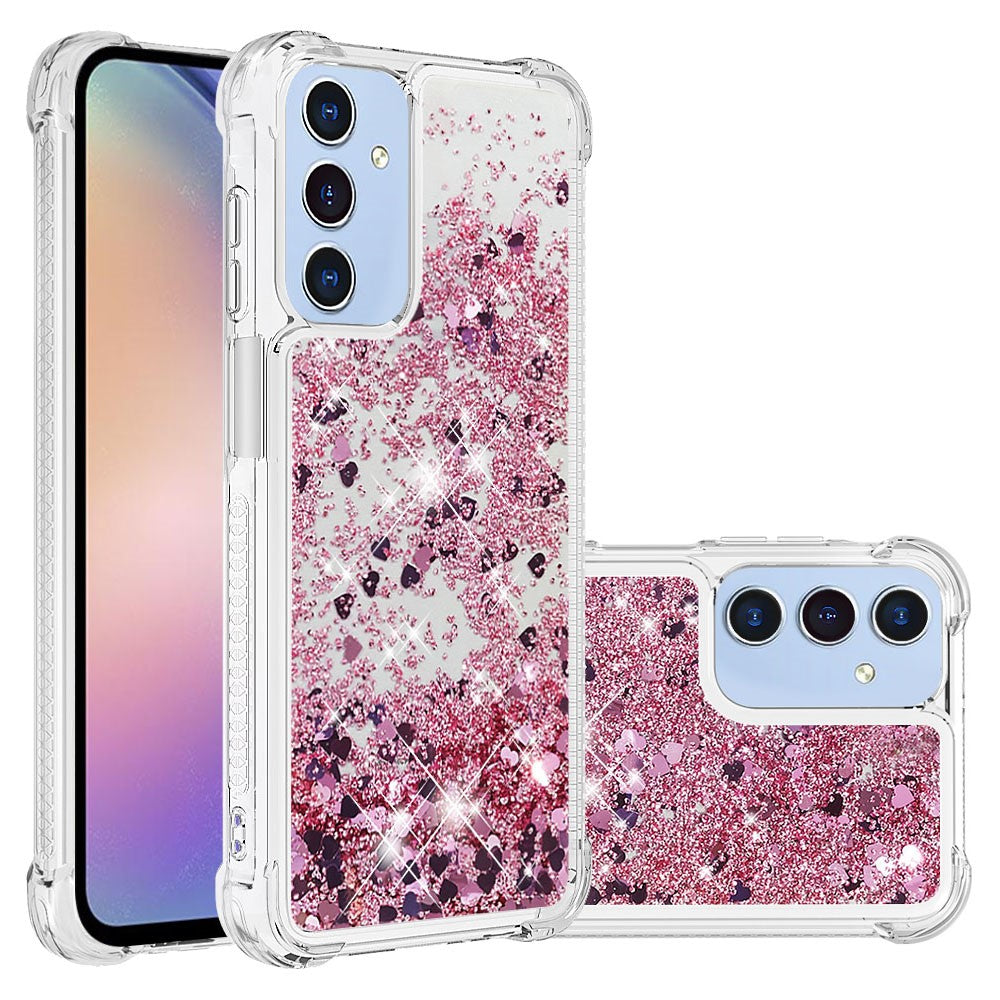 Galaxy A16 5G/4G Glitzer-Hülle – Stoßfest & mit Treibsand