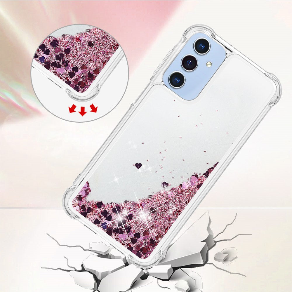 Galaxy A16 5G/4G Glitzer-Hülle – Stoßfest & mit Treibsand