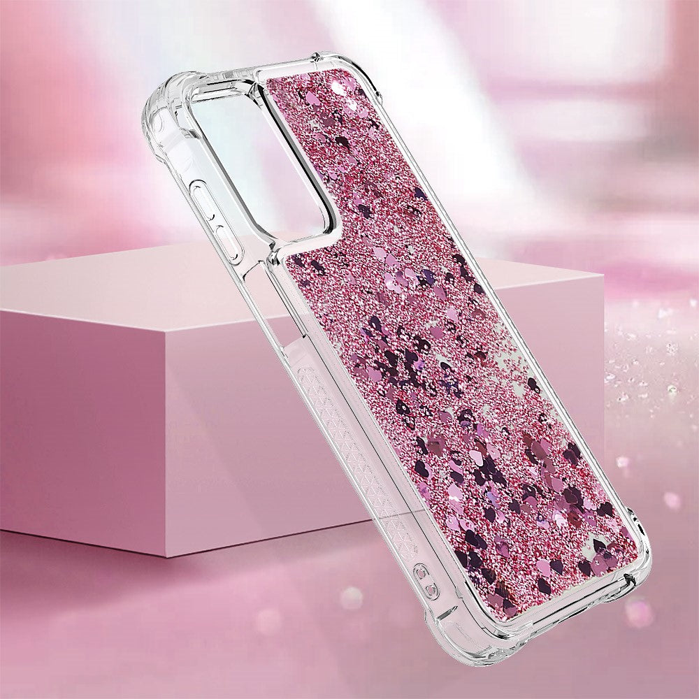 Galaxy A16 5G/4G Glitzer-Hülle – Stoßfest & mit Treibsand