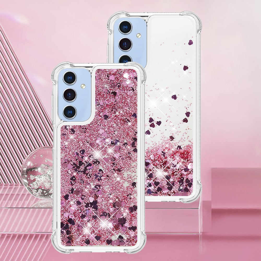 Galaxy A16 5G/4G Glitzer-Hülle – Stoßfest & mit Treibsand