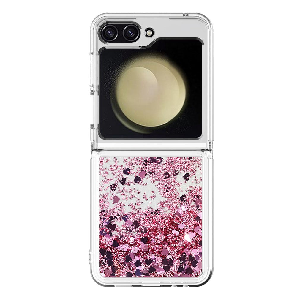 Galaxy Z Flip7 FE 5G / Z Flip6 5G Glitzer-Hülle – Stoßfest & mit Treibsand