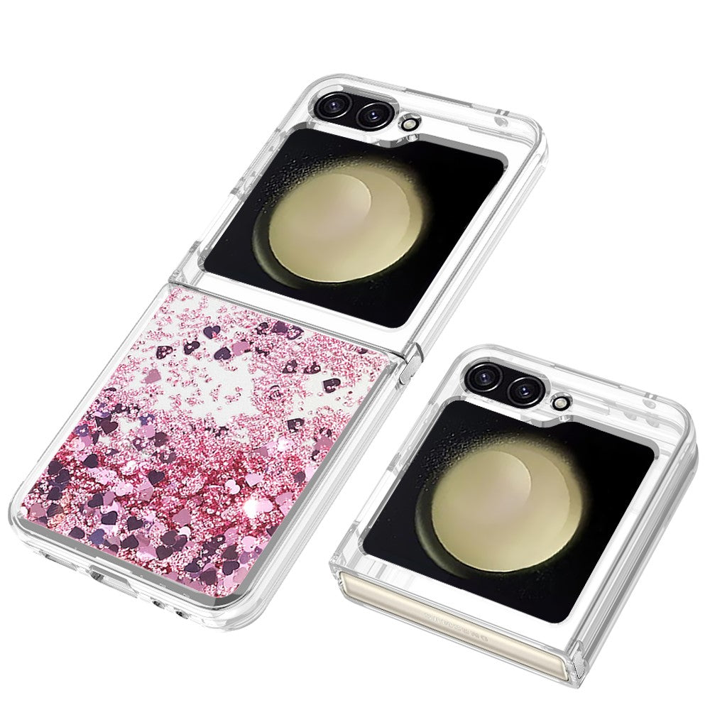 Galaxy Z Flip7 FE 5G / Z Flip6 5G Glitzer-Hülle – Stoßfest & mit Treibsand