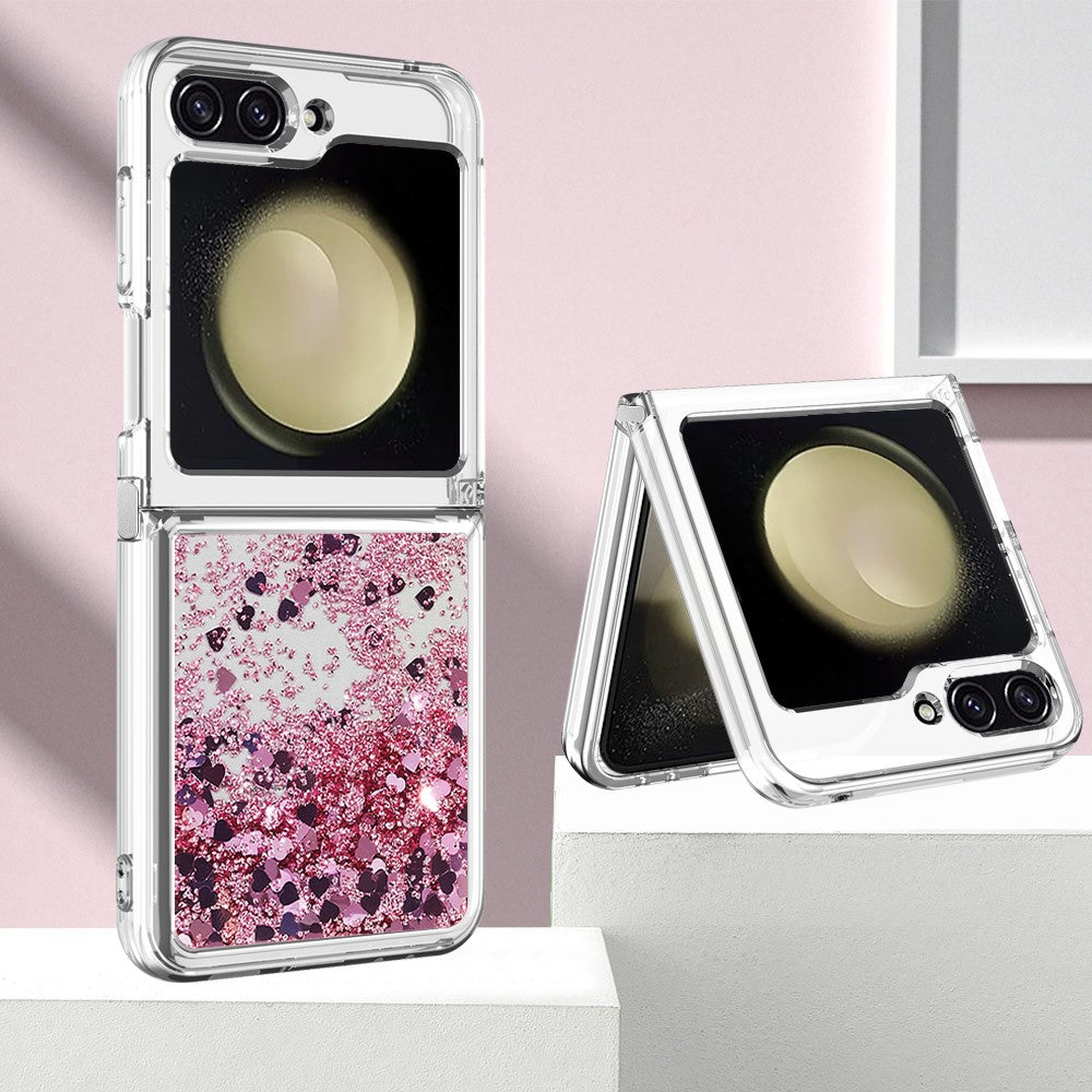 Galaxy Z Flip7 FE 5G / Z Flip6 5G Glitzer-Hülle – Stoßfest & mit Treibsand