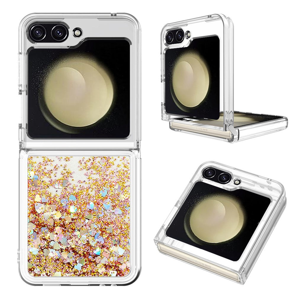Galaxy Z Flip7 FE 5G / Z Flip6 5G Glitzer-Hülle – Stoßfest & mit Treibsand