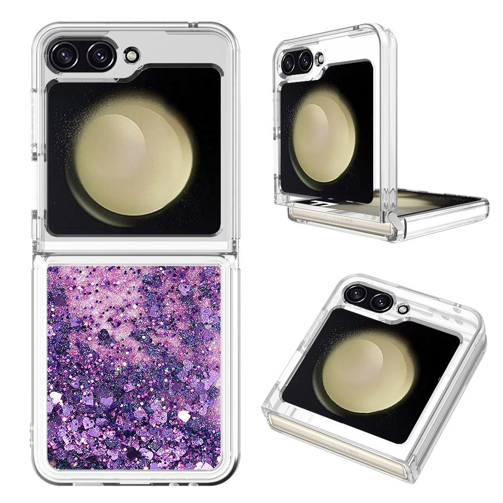 Galaxy Z Flip7 FE 5G / Z Flip6 5G Glitzer-Hülle – Stoßfest & mit Treibsand