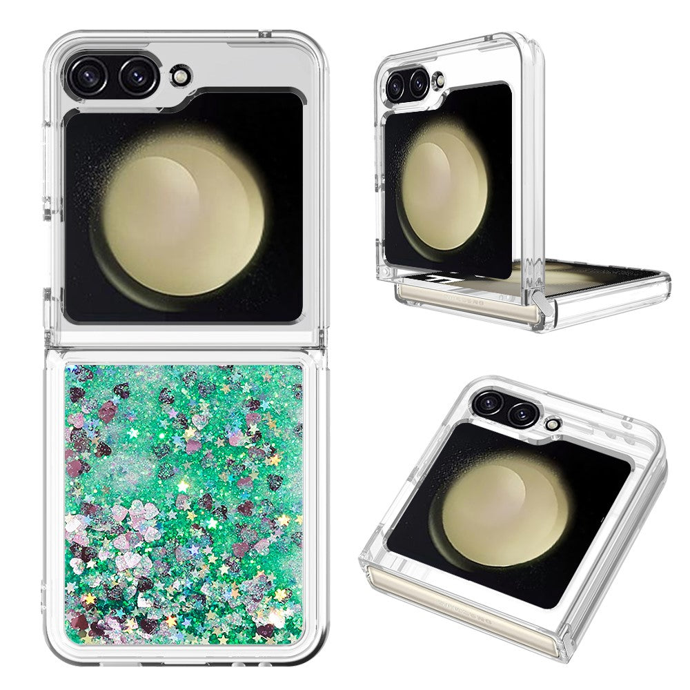 Galaxy Z Flip7 FE 5G / Z Flip6 5G Glitzer-Hülle – Stoßfest & mit Treibsand
