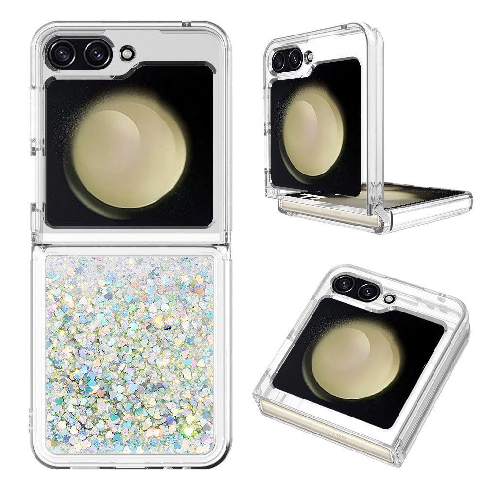 Galaxy Z Flip7 FE 5G / Z Flip6 5G Glitzer-Hülle – Stoßfest & mit Treibsand