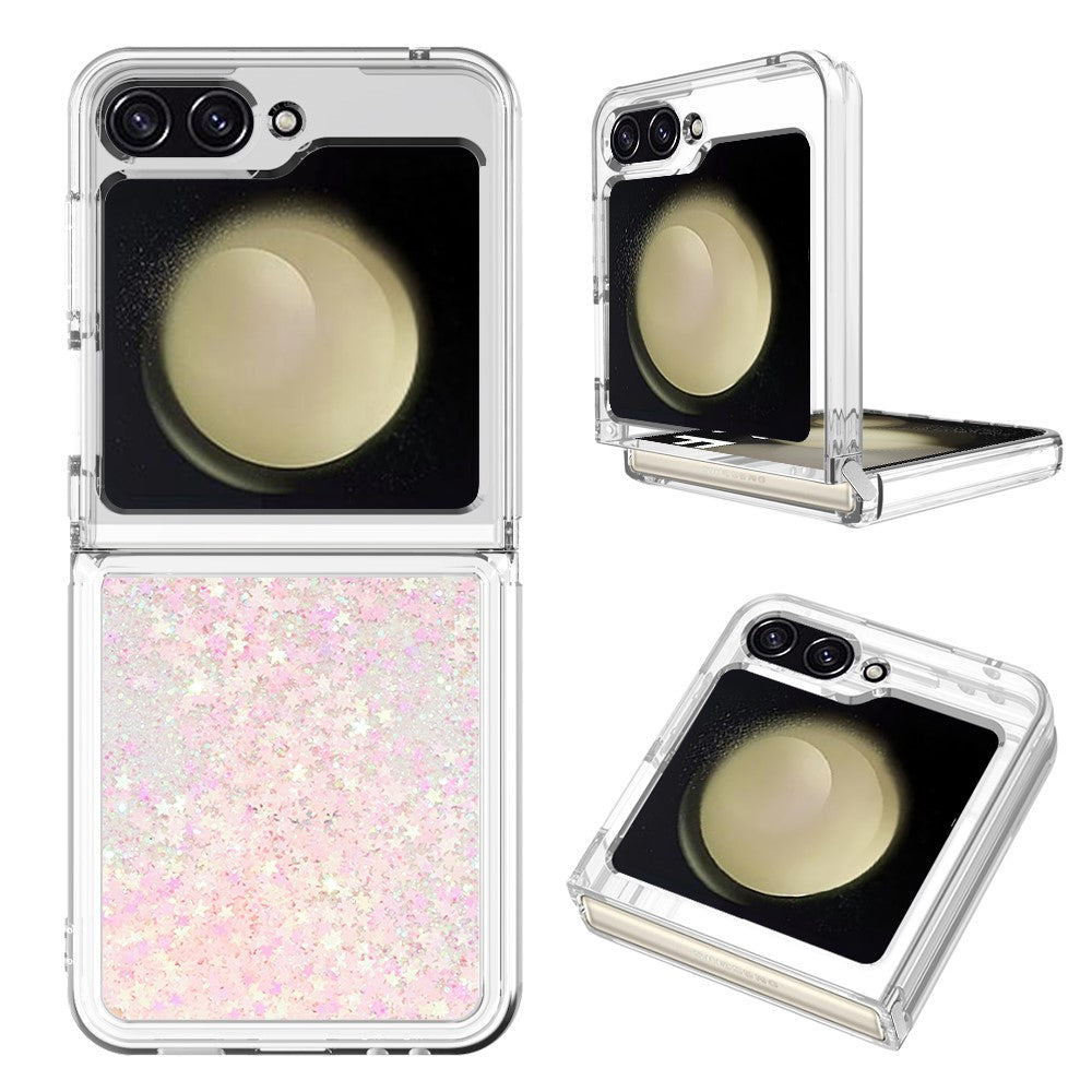 Galaxy Z Flip7 FE 5G / Z Flip6 5G Glitzer-Hülle – Stoßfest & mit Treibsand