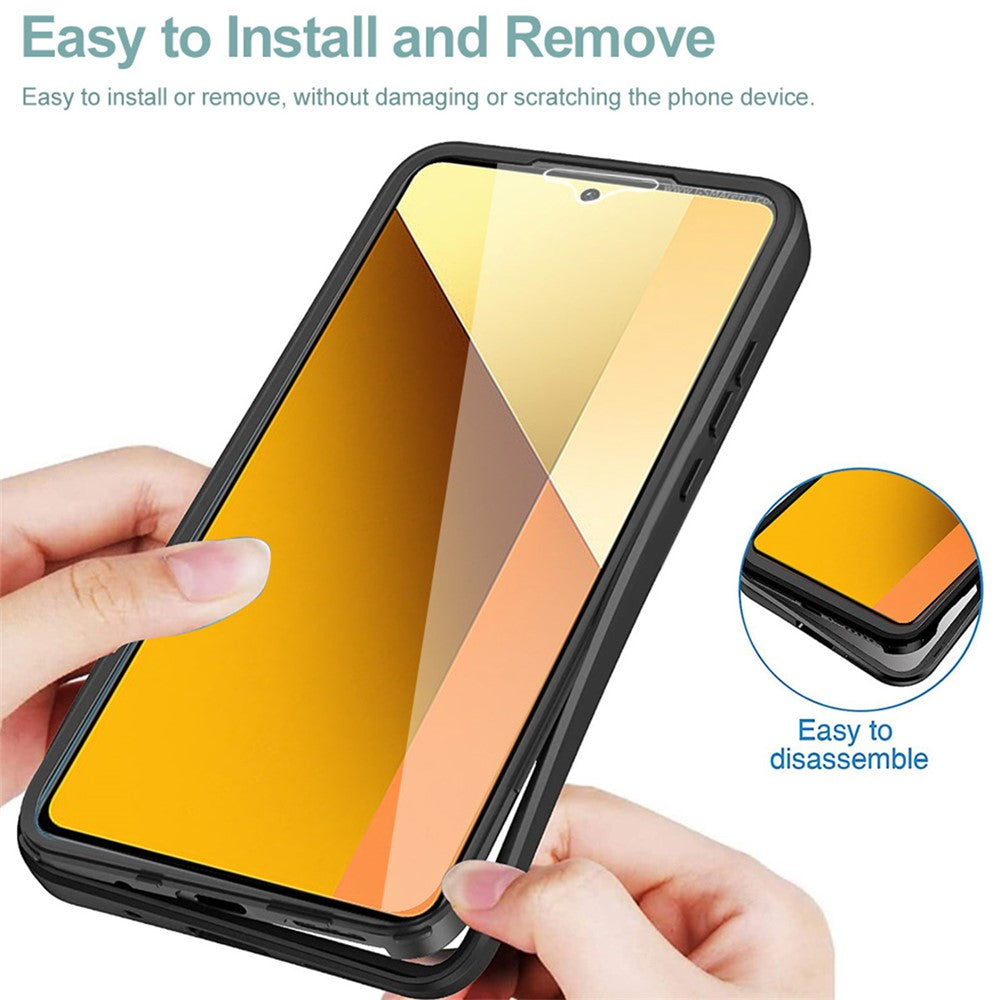For Xiaomi 14T Case Acrylic+TPU Clear Phone Cover with PET Screen Film