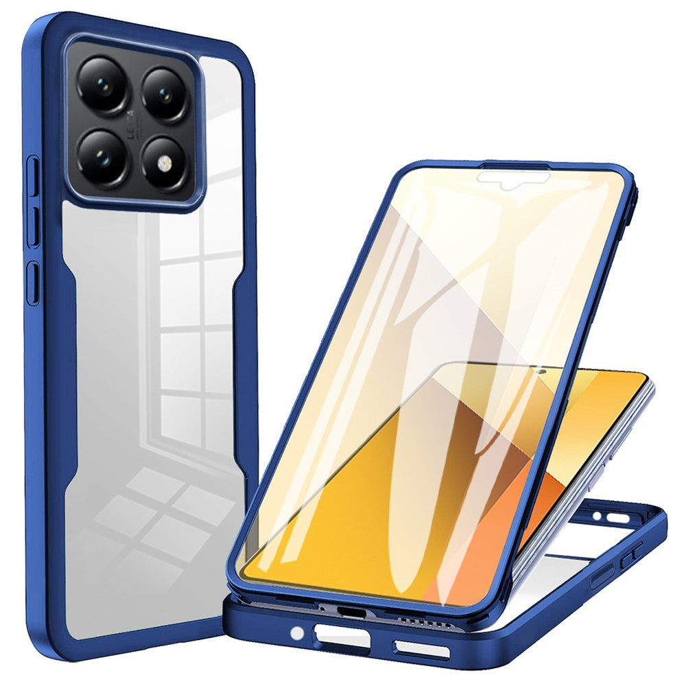 For Xiaomi 14T Case Acrylic+TPU Clear Phone Cover with PET Screen Film