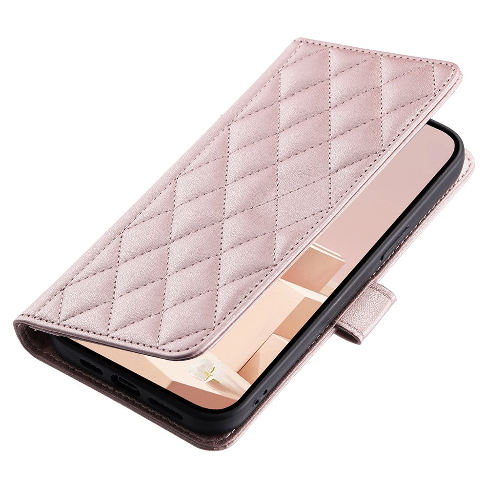 For Honor 200 Pro 5G Wallet Case Rhombus Grid PU Leather Phone Cover