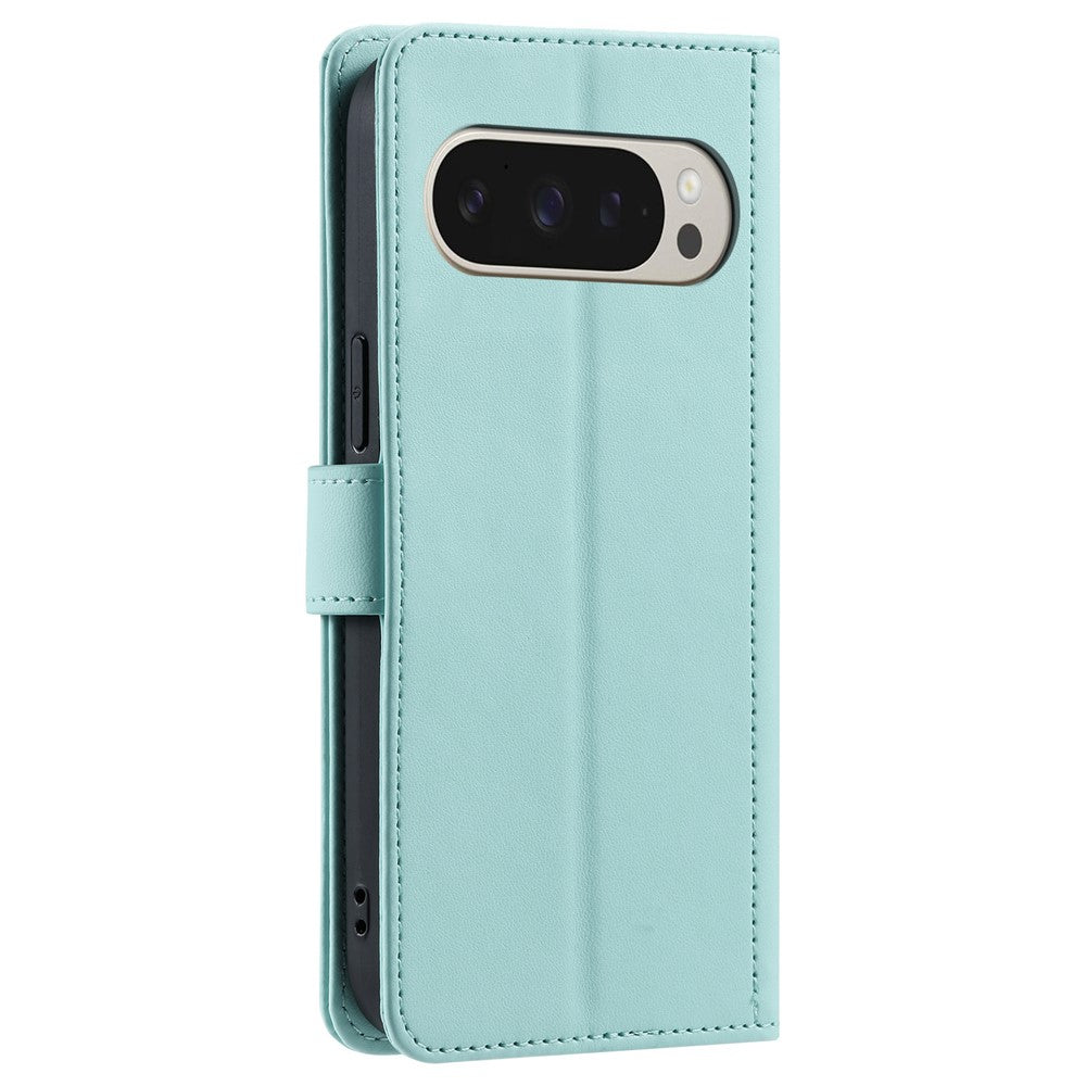 Pixel 9 Pro / 9 Wallet-Hülle – Rautenmuster mit Geldbörsenfunktion & Riemen