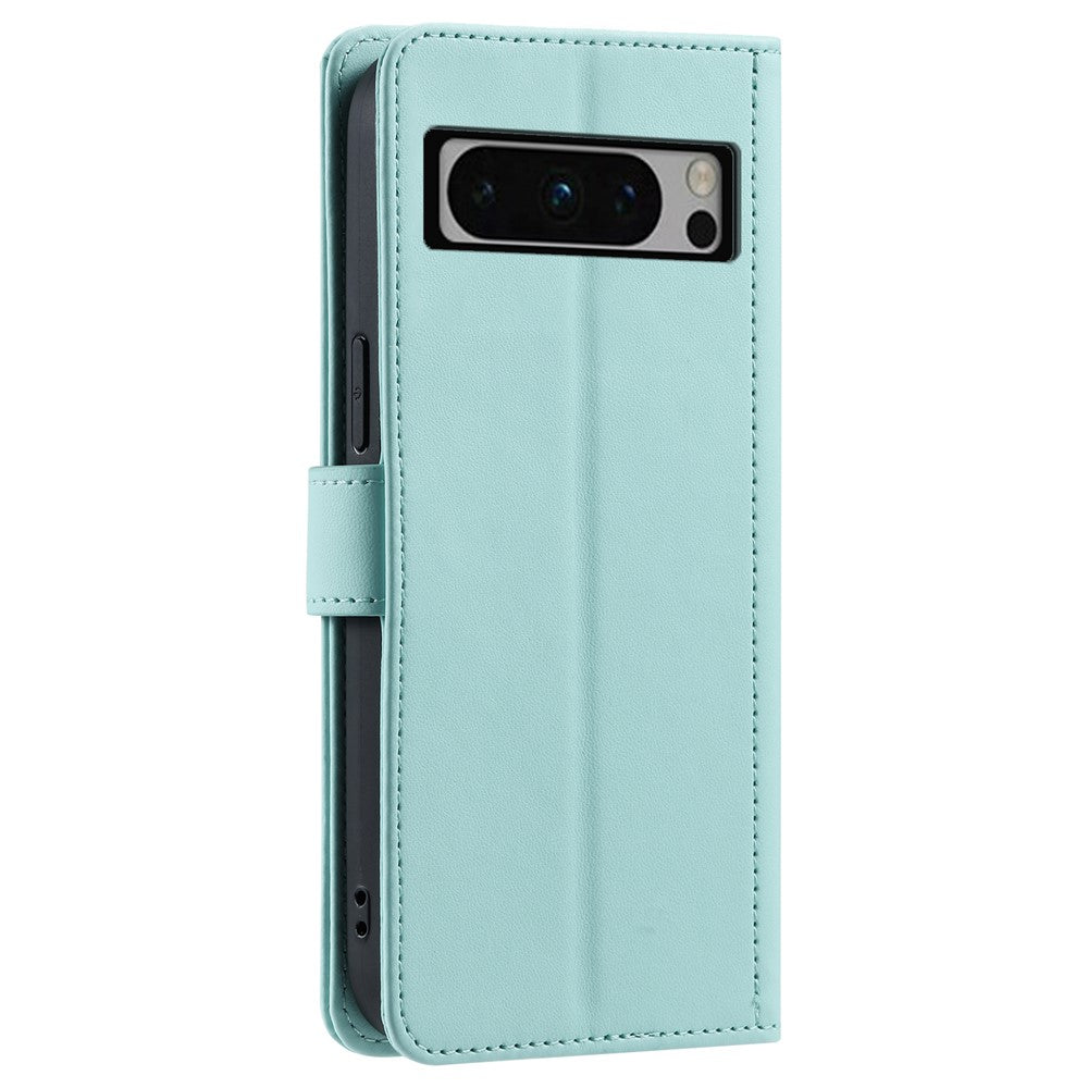 Pixel 8 Pro Wallet-Hülle – Rautenmuster mit Geldbörsenfunktion & Riemen