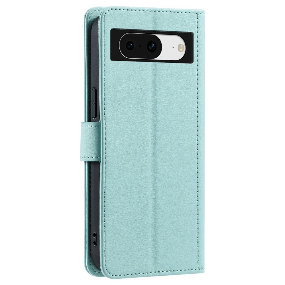 Pixel 8 Wallet-Hülle – Rautenmuster mit Geldbörsenfunktion & Riemen