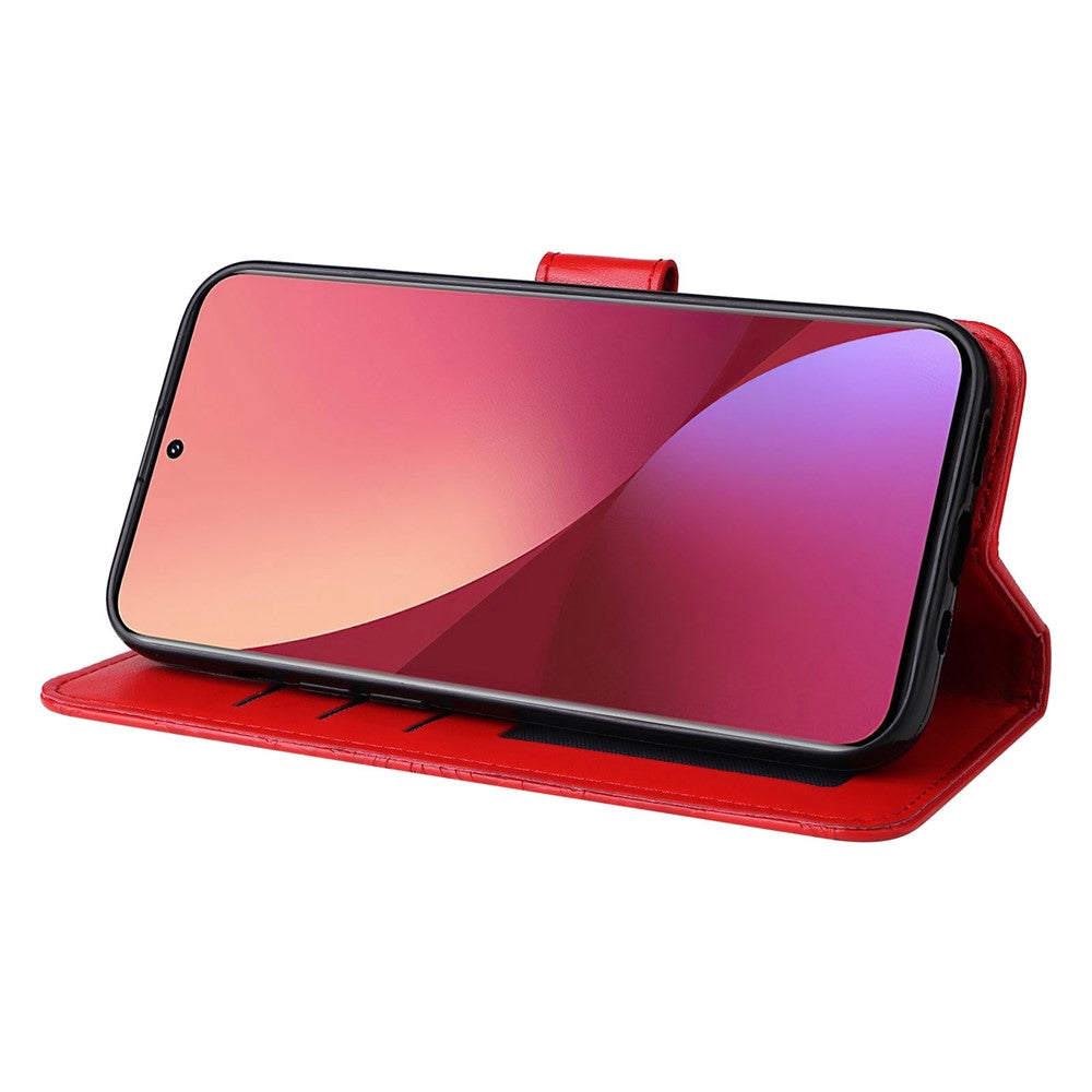For Xiaomi 12 5G / 12X 5G / 12S 5G Sunflower Imprinted Stand Wallet Phone Case PU Leather Full Protection Cover