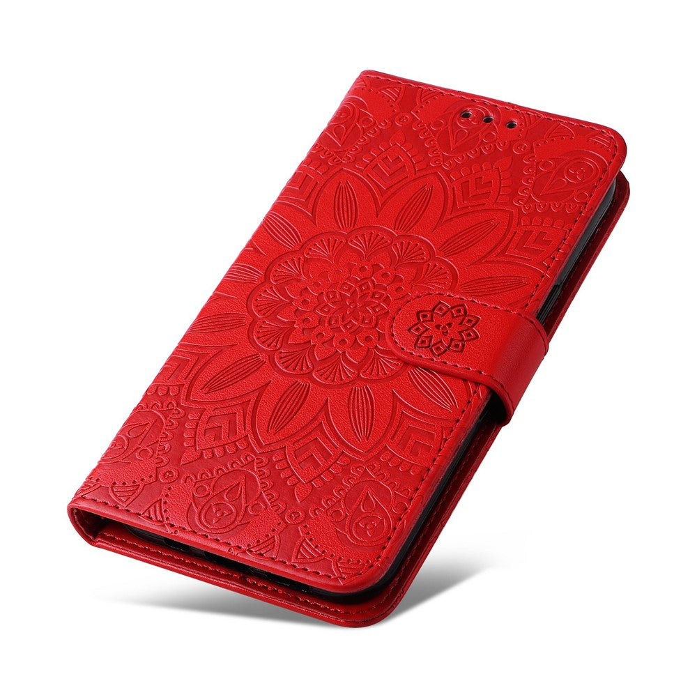 For Xiaomi 12 5G / 12X 5G / 12S 5G Sunflower Imprinted Stand Wallet Phone Case PU Leather Full Protection Cover