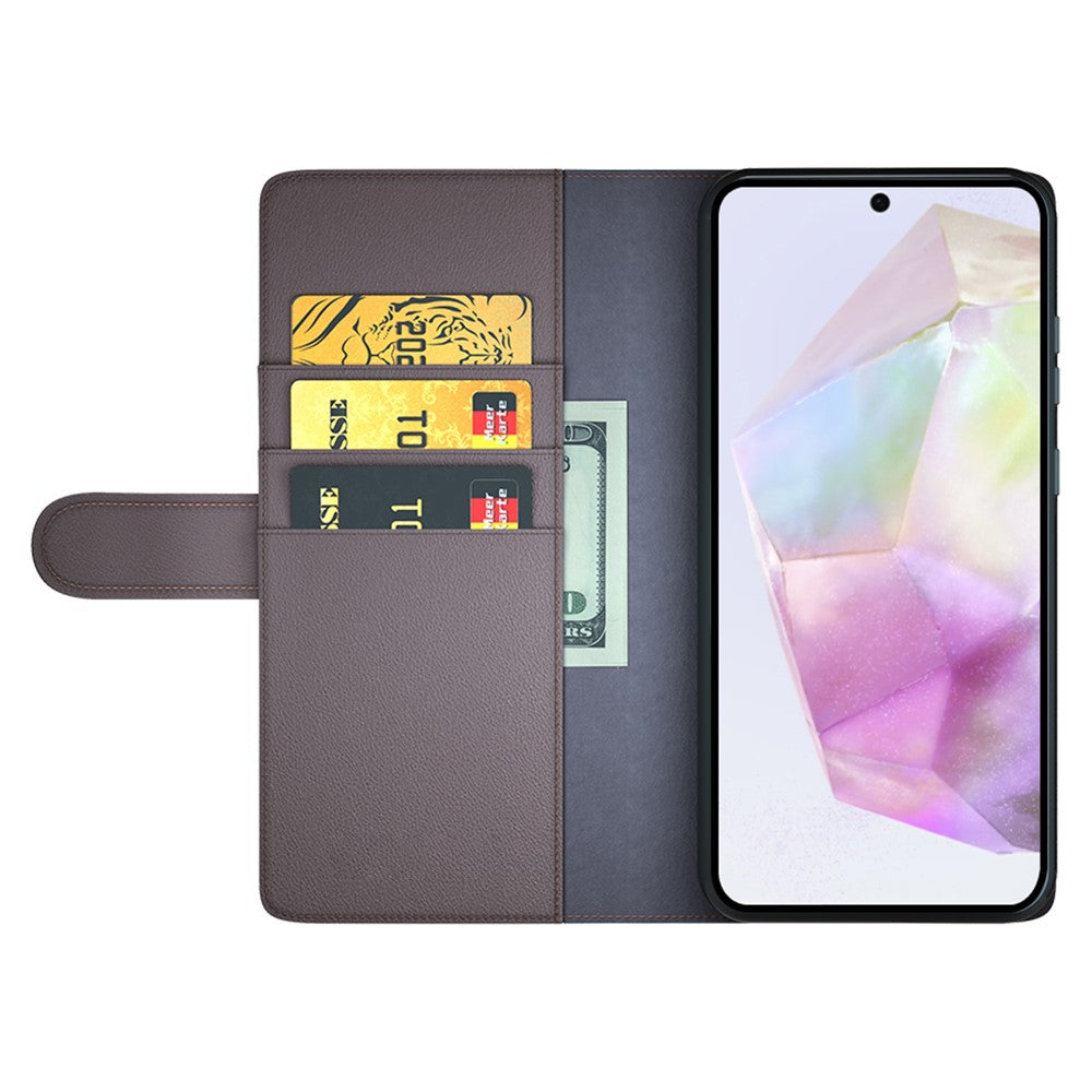 Galaxy A36 5G / A56 5G Echtleder Hülle mit Kartenfach