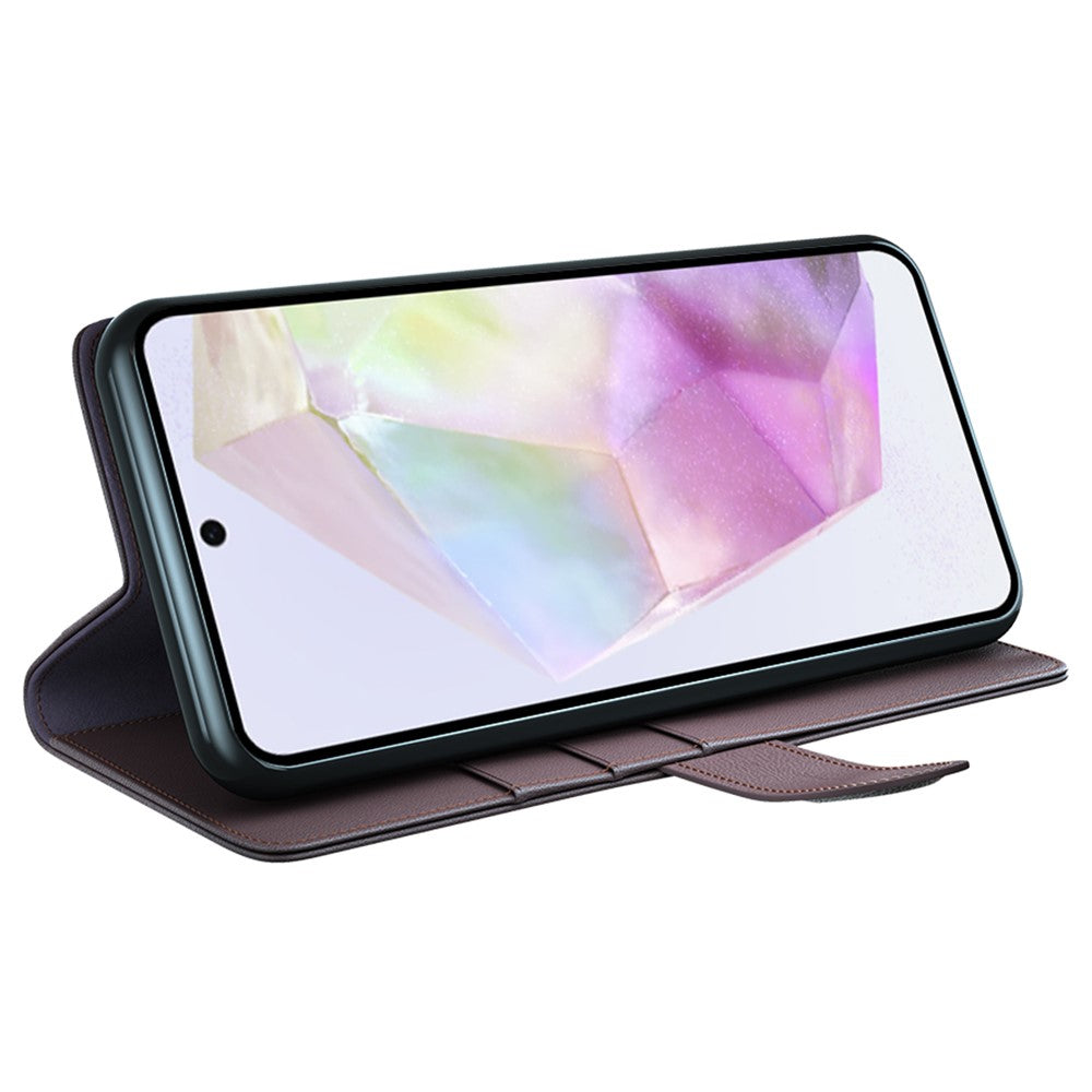 Galaxy A36 5G / A56 5G Echtleder Hülle mit Kartenfach