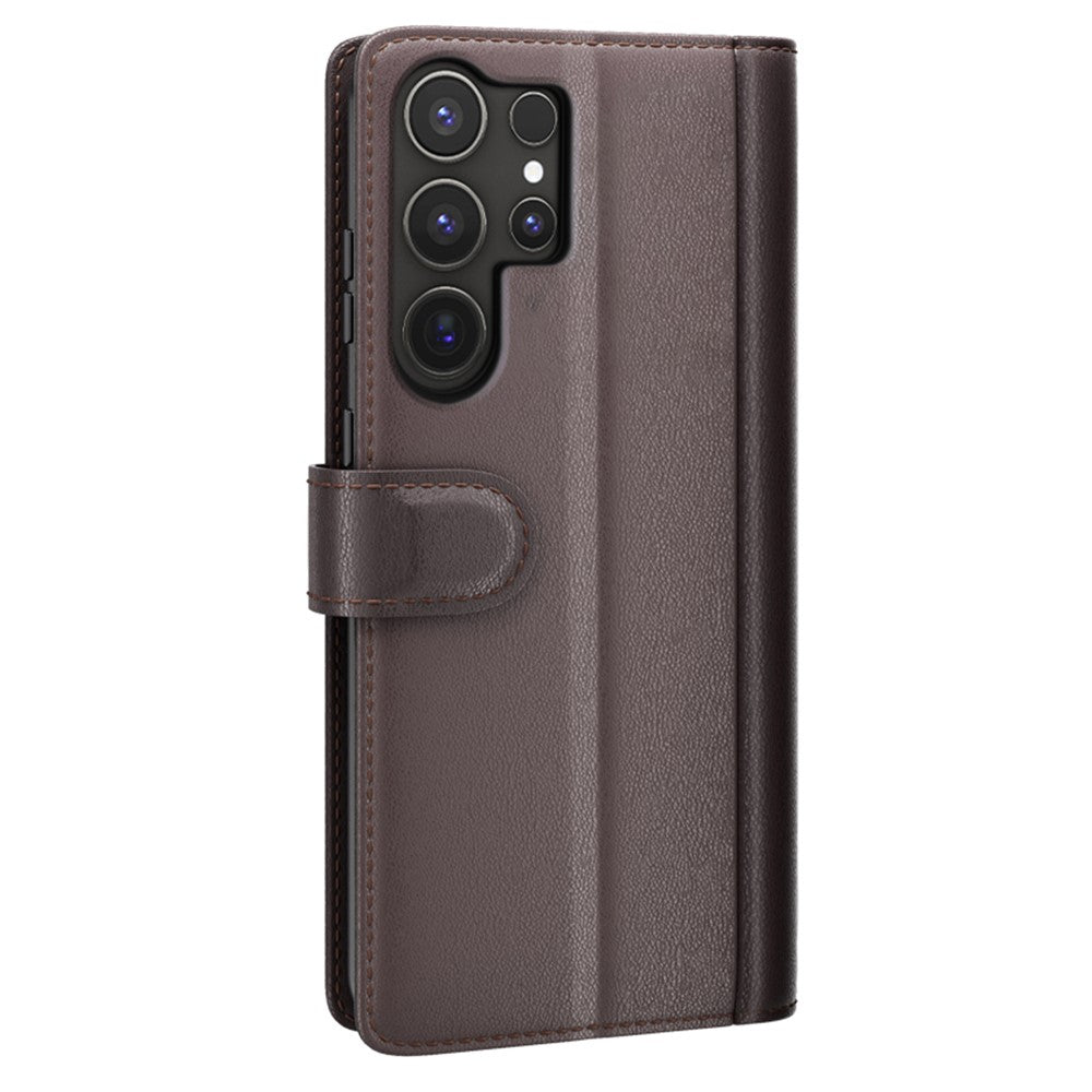 Galaxy S25 Ultra Echtleder Hülle mit Kartenfach