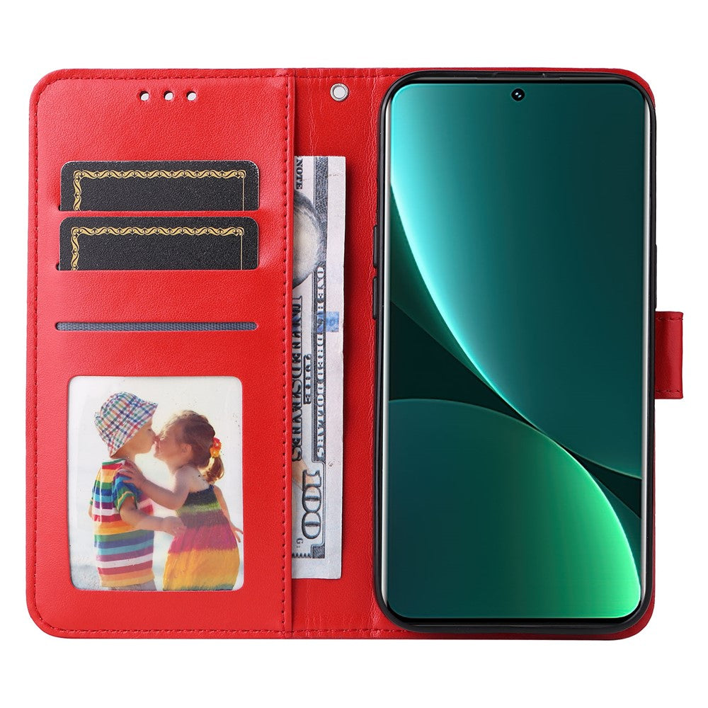 For Xiaomi 12 Pro 5G / 12 Pro (Dimensity) 5G / 12S Pro 5G Anti-scratch Imprinted Sunflower PU Leather Stand Phone Case Wallet Protective Phone Cover