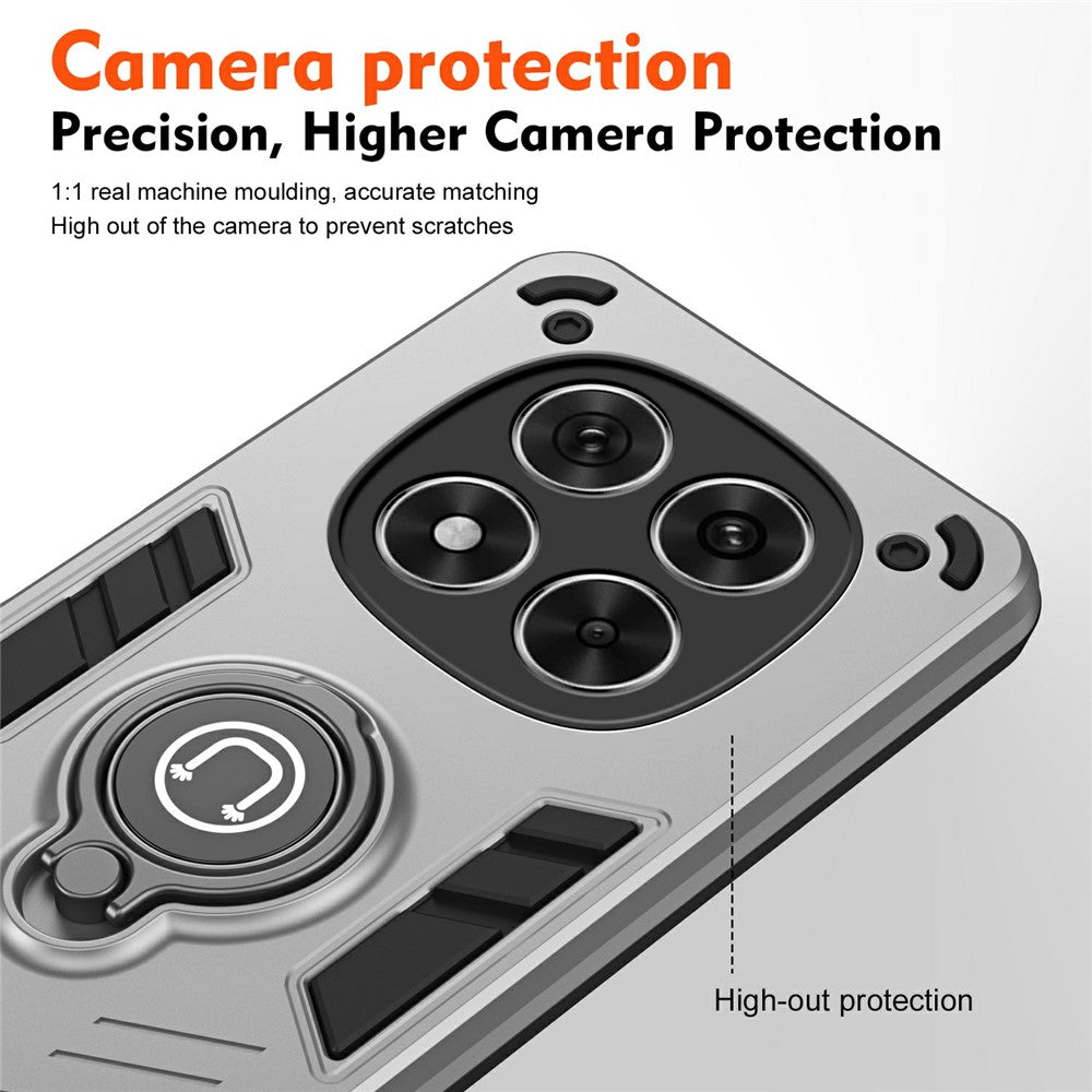 For Xiaomi Redmi Note 14 Pro 5G / Poco X7 5G Case Slide Camshield Kickstand PC+TPU Phone Cover