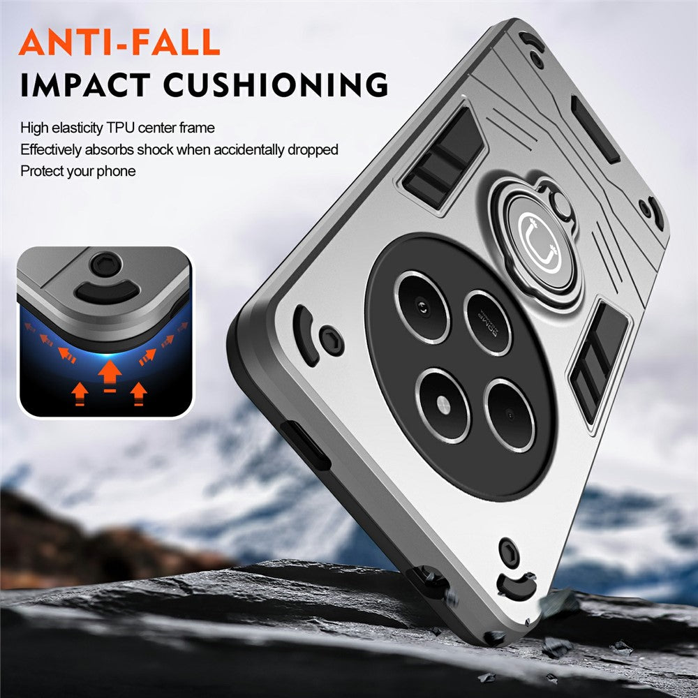 Slide Camshield Kickstand Case for Xiaomi Redmi 14C 4G / 14R 5G / Poco C75 4G PC+TPU Phone Cover