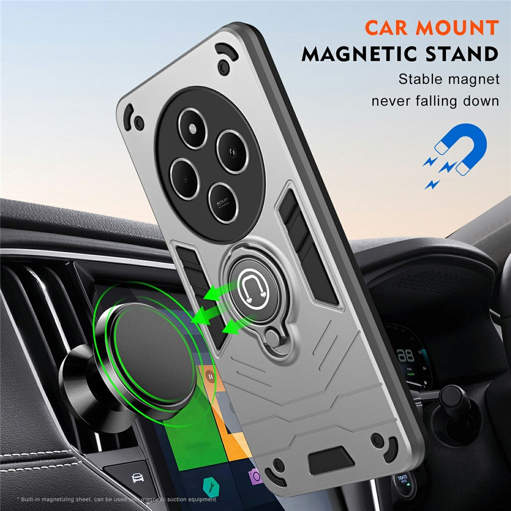 Slide Camshield Kickstand Case for Xiaomi Redmi 14C 4G / 14R 5G / Poco C75 4G PC+TPU Phone Cover
