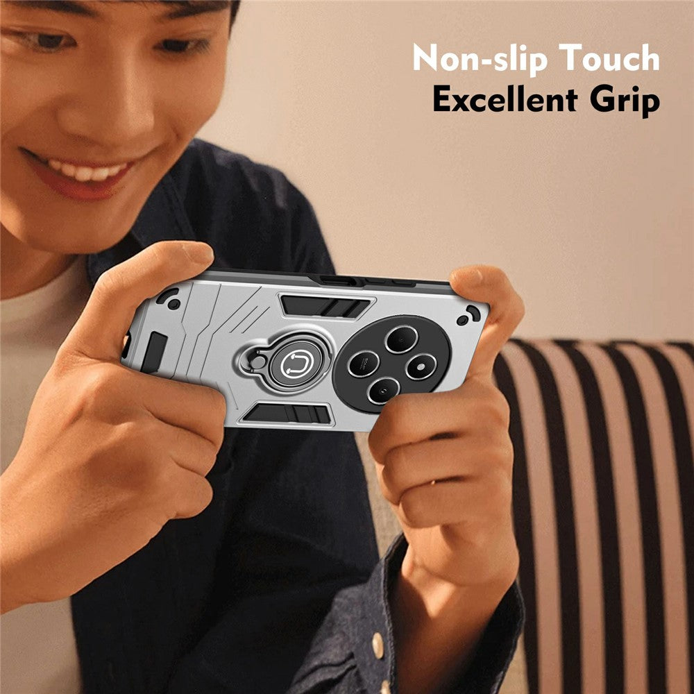 Slide Camshield Kickstand Case for Xiaomi Redmi 14C 4G / 14R 5G / Poco C75 4G PC+TPU Phone Cover