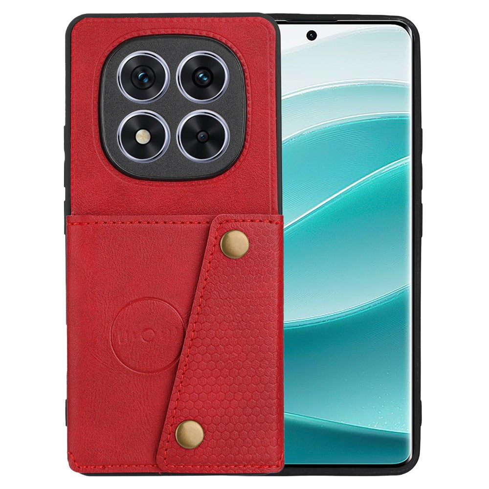 For Xiaomi Redmi Note 14 Pro+ 5G Case Card Slots Kickstand Leather + TPU Phone Cover